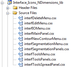 Image which graphically displays the classes that are within the Interface_Icons_NDimensions_lib library