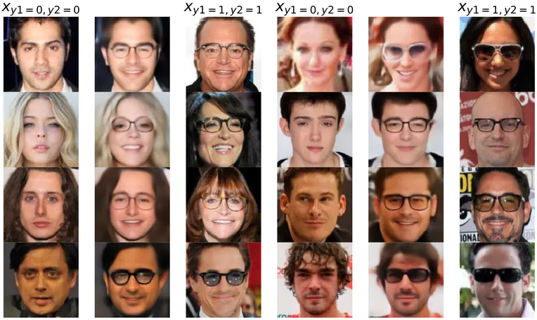 Disentangling high-level factors and their features with Conditional Vector Quantized VAEs